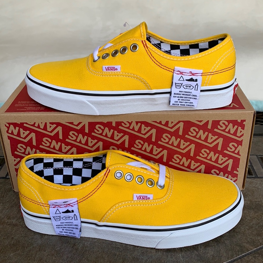 VANS AUTHENTIC HC DIY LEMON CHROME/TRUE WHITE WMNS - Picture 2 of 15